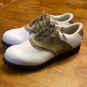 Women’s Dexter Wedgwood brown and white golf shoe sz 6.5